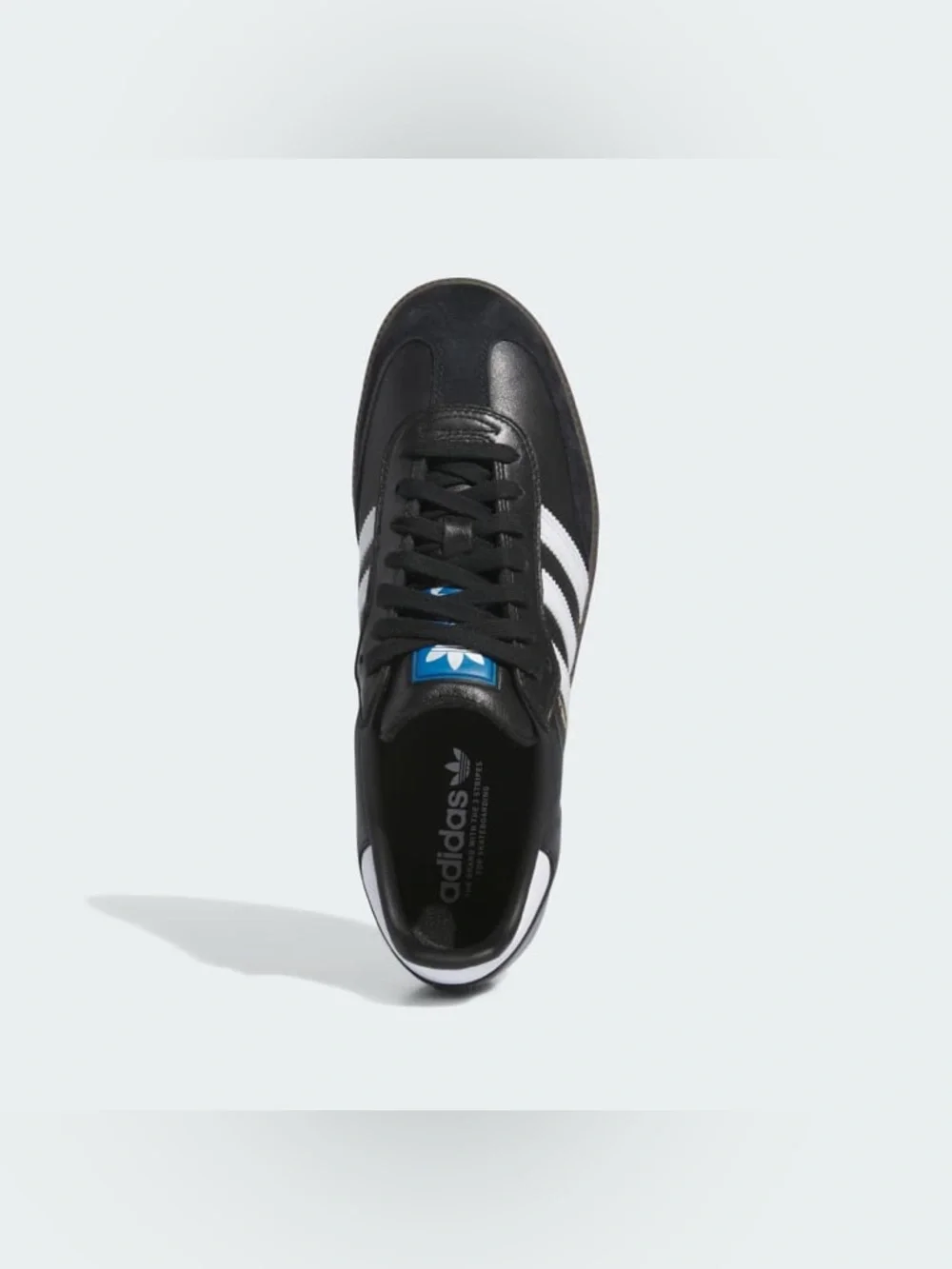 🆕 adidas Samba ADV Black White Gum Men’s Size 10 NWT Classic Skate Shoe - Picture 2 of 8